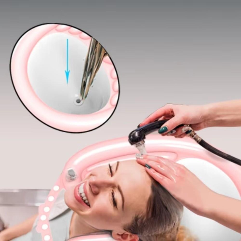 with Water Hose Hair Washing Tray Collapsible Hair Washing Sink Shampoo Bowl  Home Travel Camping