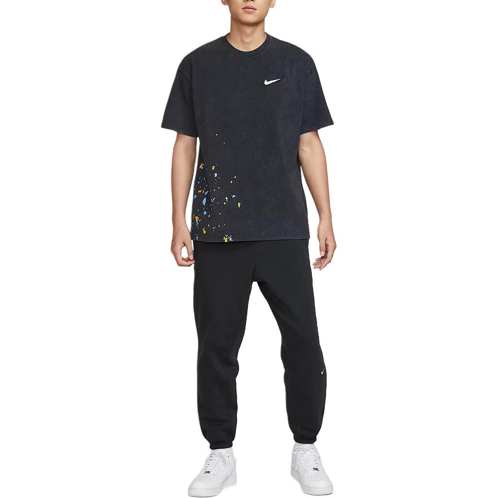 Nike Clothing T Shirts Men's Black Crew Neck HV1672-010