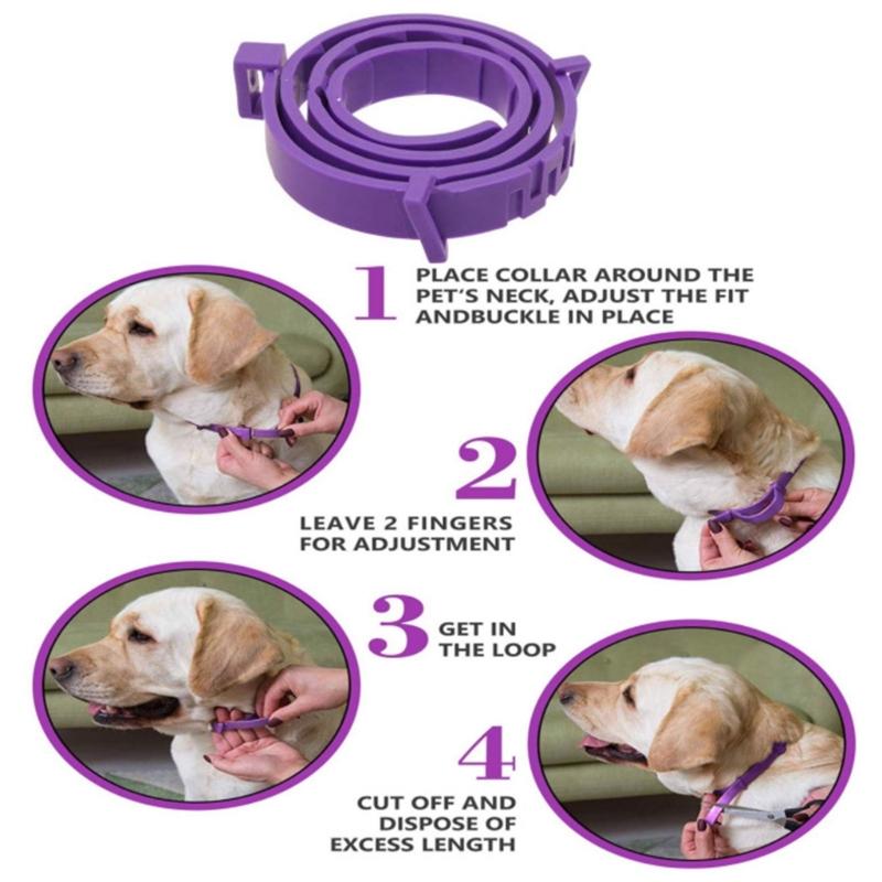 Collar Calmante para Mascotas Collar de Feromonas para Gatos Collar Calmante Impermeable para Perro Agresivo Gatito Malas Emociones Calmante Paquete de 3