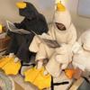 Tuta con cappuccio a forma di oca Yousheng indossabile per adulto e bambino, pigiama anatra caldo oversize, sacco a pelo accogliente animale morbido con pantofole ai piedi