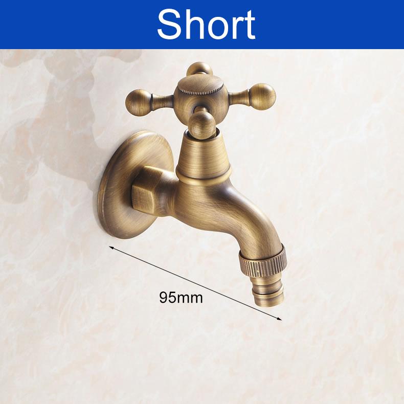 Старинный бронзовый кран Садовый кран-краник Кран для стиральной машины Наружный кран для сада RQFG