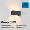 HOMZY Nordic Modern Wall Light 12W 24W IP65 Waterproof LED Lamps Indoor Outdoor Wall Sconce Living Room Porch Bedroom Wall Lamp