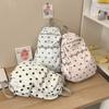 Schoolbag Polka Dot Cute Backpack Outdoor Ultra Light School Bag Travel Backpack Korean Sweet Backpack Student School Bag