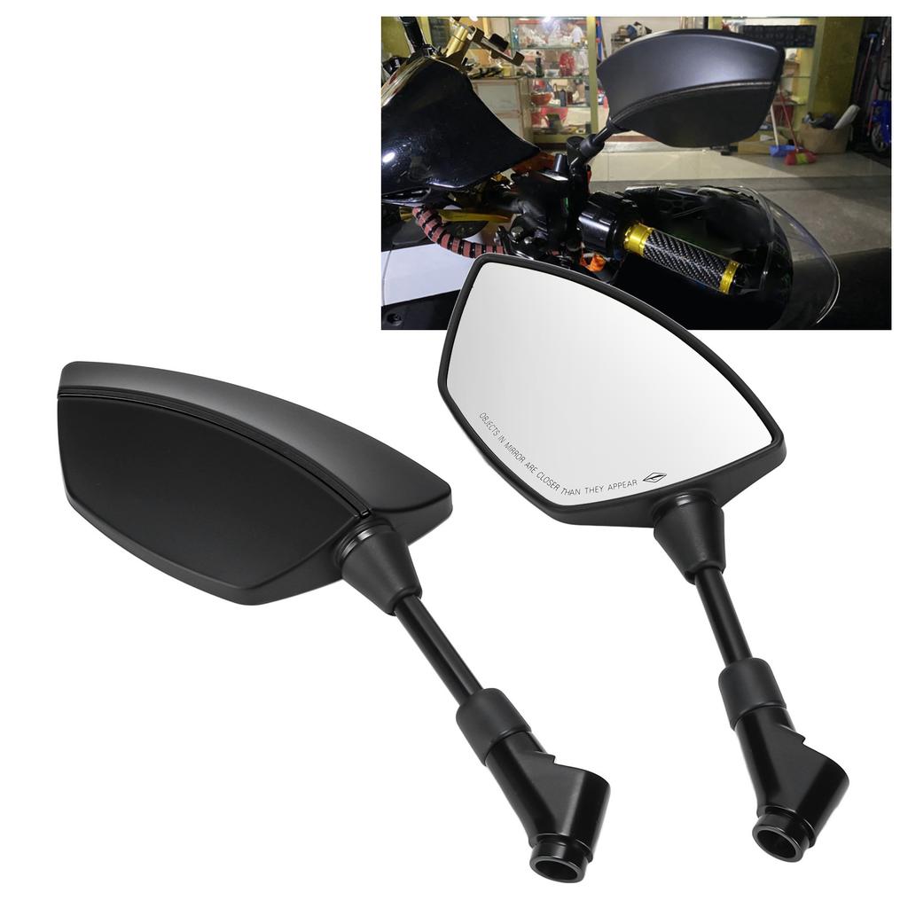 1 Pair Rearview Side Mirrors 360 Degree Rotation for Motocycle Scooter ATV Dirt Bike 0.3in 0.4in Mounting