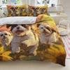 Oil Painting of Puppies Bedding Set Soft Duvet Cover Set Quilt Cover With Pillowcase For Bedroom Decor Birthday Gift For Kids