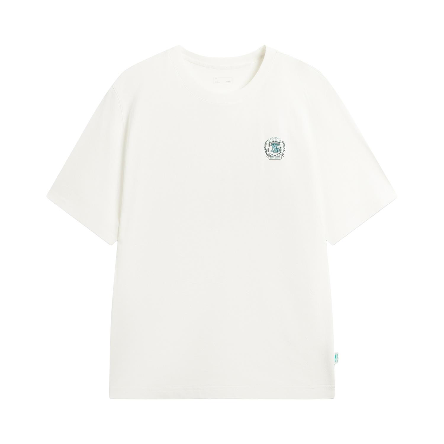 Li-Ning Quick-Dry Cool Letter Round Neck T-Shirt Men tops AHSW279-1 S
