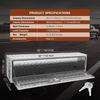 Underbody Truck Box, 60"×17"×18" Pickup Storage Box, Heavy Duty Aluminum Diamond Plate Tool Box with Lock and Keys, Waterproof Trailer Storage Box