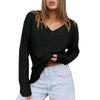 Womens V Neck Sweaters Long Sleeve Shirts Loose Fit Casual  Fall Fashion Lightweight Pullover Tunic Tops