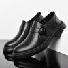 Fashion Spring British Style Designer Brand Leather Shoes Chelsea Leather Shoes Cowhide Shoes Waterproof Business Leather Casual Shoes