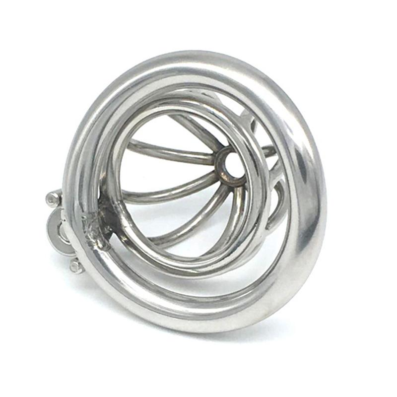 Screw Locking Metal Chastity Device Cock Cage Masturbation Prevention Penis Lock Slave Confinement Tool Sex Toys