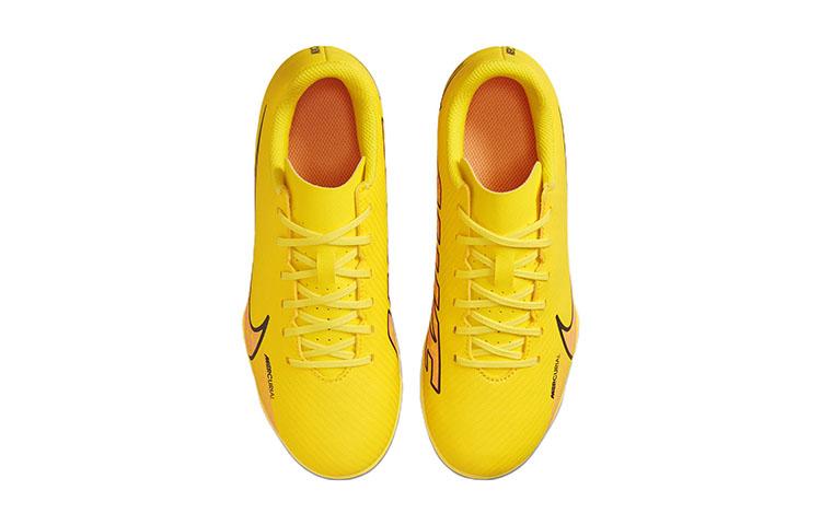 Nike Mercurial Vapor 15 Club Low top Soccer Shoes Yellow Pink Kids' DJ5958-780