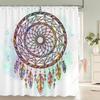 Indian Bohemia 3d Shower Curtains Fabric Print Boho Waterproof Bathroom Curtain With Hooks Decor 180*200cm Bathtub Screen