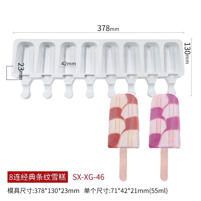 Reusable Silicone Ice Cream Molds DIY Fruit Popsicle Dessert Chocolate Cake Kids Craft Tool