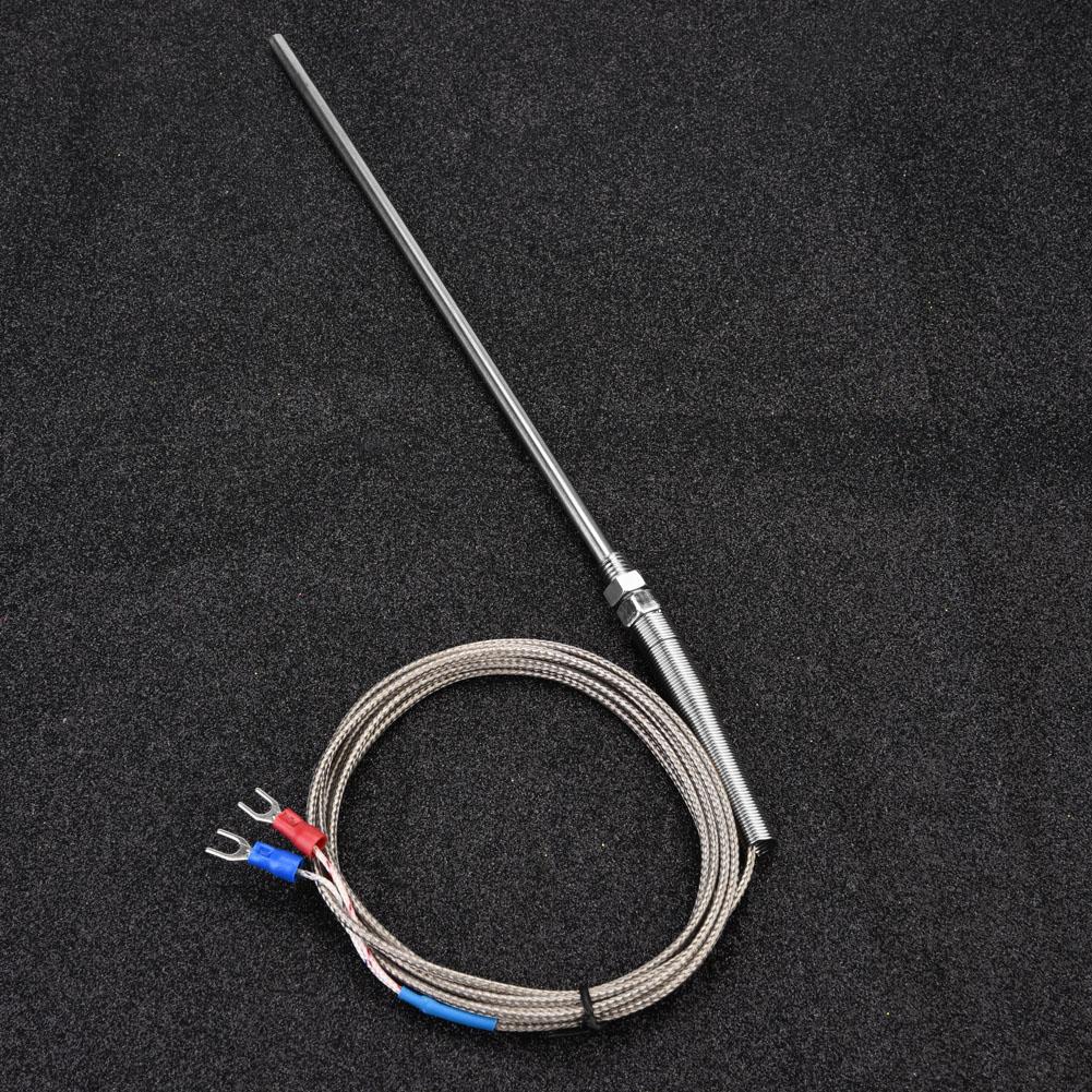 M8 Thread Type K Thermocouple 200mm Probe Temperature Sensor Wire 0 400 Celsius  (3 M)