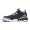 Air Jordan 3 Retro GS Georgetown Kids Sneakers Blue Midnight-Navy Cement-Grey 398614-401