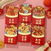 6Pcs/set Cute Dragon Red Packet Cartoon Cartoon Red Bags 3D Print Red Envelope  Celebration Party