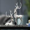 High End Deer Statue Reindeer Figurines Resin ELK Sculpture For Living Room Luxury Home Decoration Nordic Tabletop