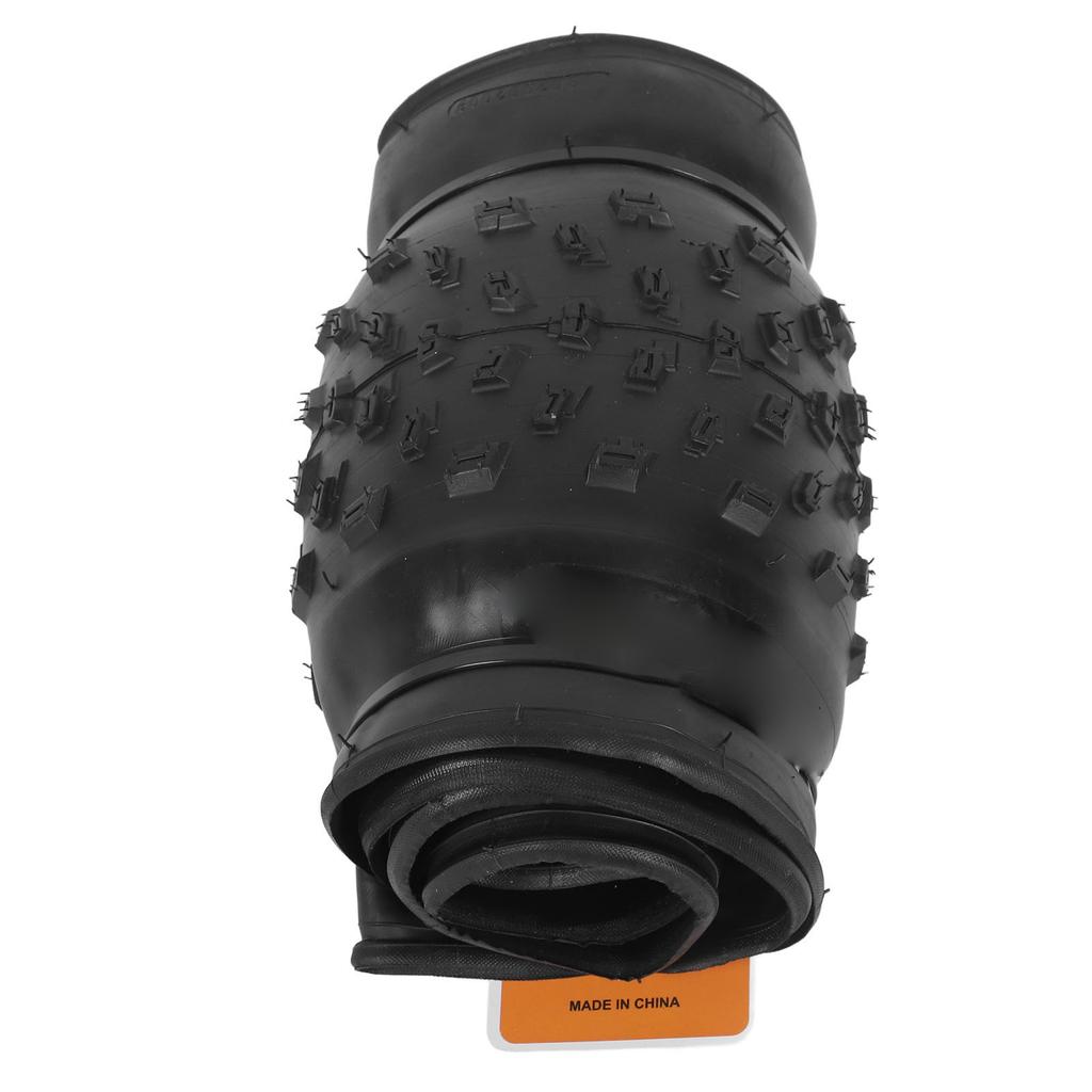 Snow Bike Tire 60Tpi Puncture Resistant Rubber Folding Replacement Bicycle Tires for Beach Rough Terrain Street Riding Black