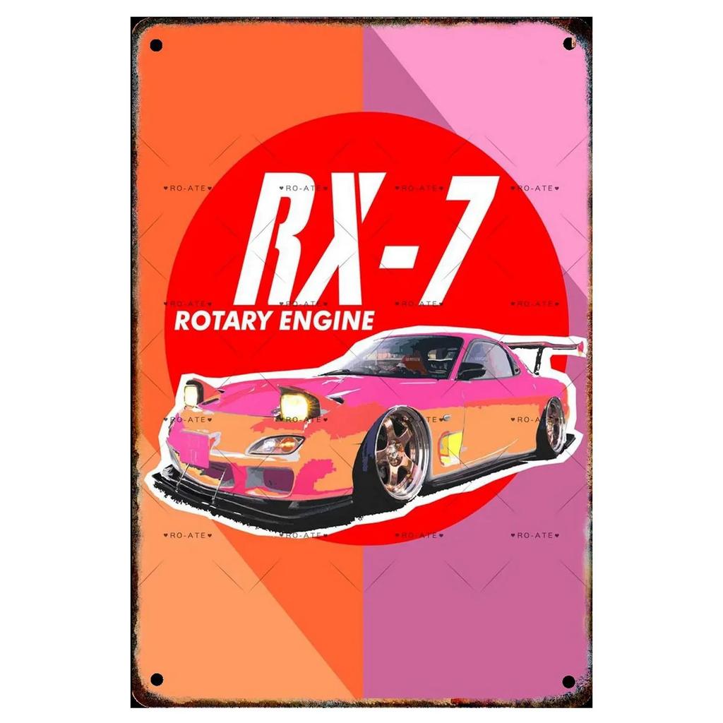Plaque Metal Tin Signs Classic Cars Wall Decoration Vintage Art Posters Iron Painting for Man Cave Home Cafe Game Room Club Bar