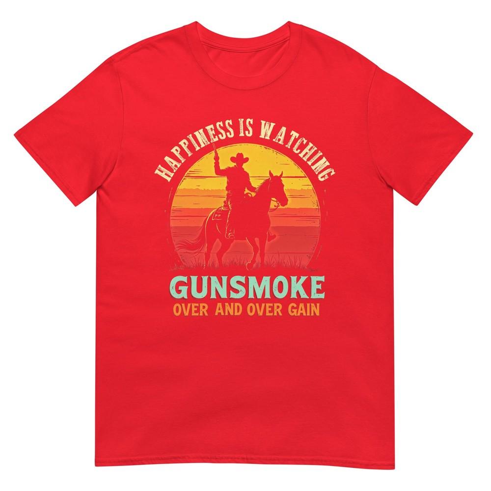 Cowboy Gunsmoke Over And Over Again Tshirt S