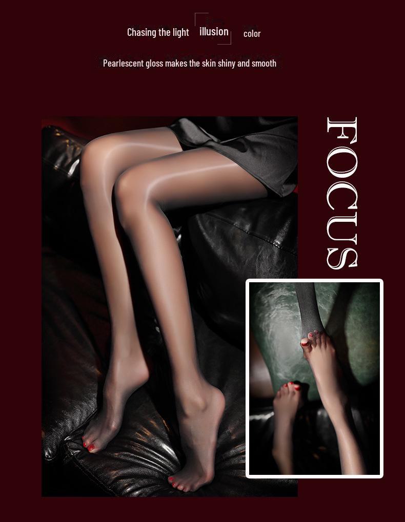 Manyanyao 1D Gen-2 Shiny Pantyhose with Seamless Crotch - Sexy Oil Finish, Style 7146
