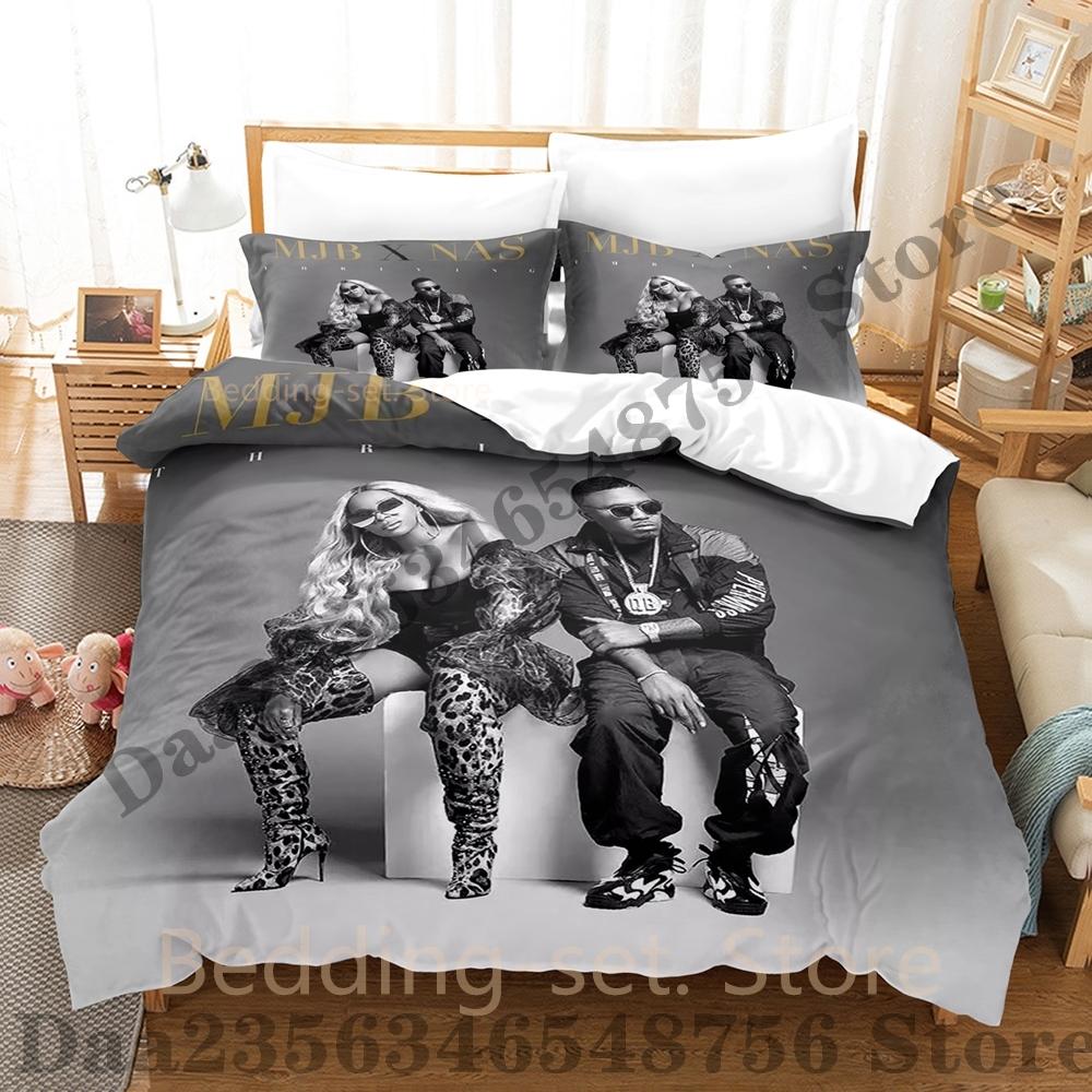 Mary J. Blige Bedding Set Single Twin Full Queen King Size Bed Set Adult Kid Bedroom Duvetcover Sets Game Anime Bed Sheet Set
