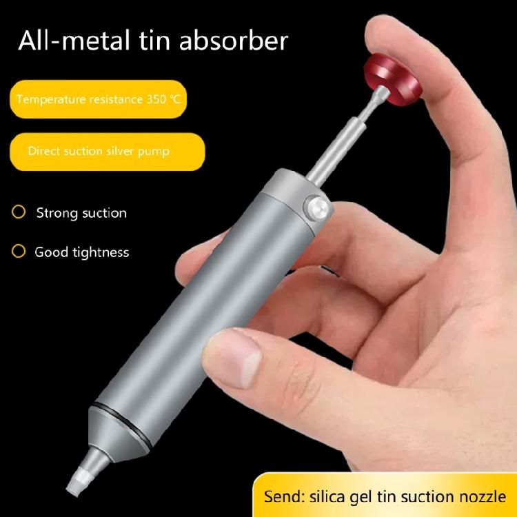 Soldering Sucker Desoldering Pump Aluminum Tin Remove Pen Powerful Vacuum
