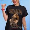 Heißes Neues Vintage Shania Twain T-Shirt Auf Großen Größen Aufgewachsen S 5xl Mode Leicht Lässig Dehnbar Stilvoll Weich Vintage