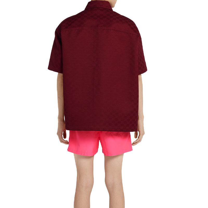 GUCCI Oversize Gg Short Sleeve Shirt 811732-ZASO2-6052