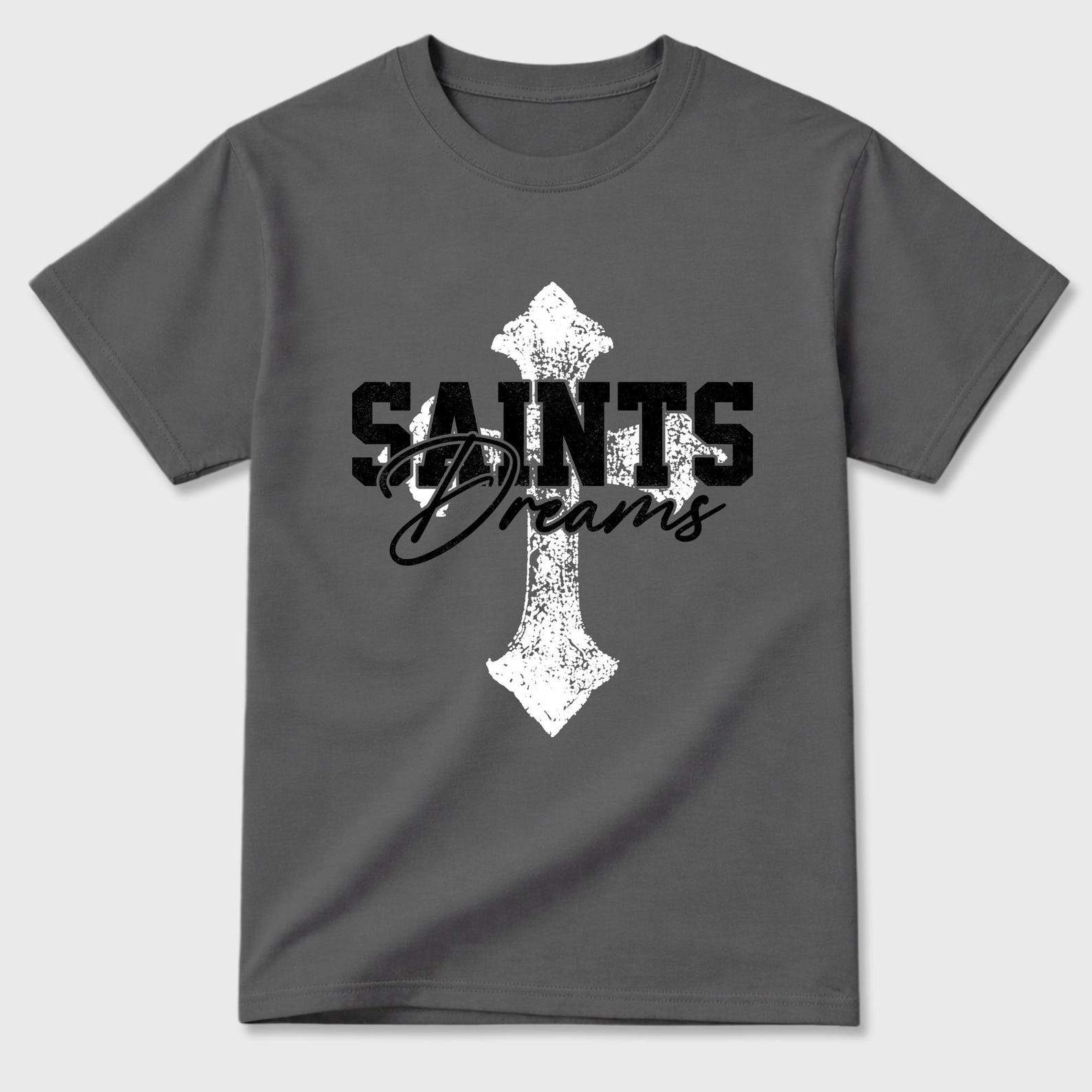 Saints Dreams graphic tee. Streetwear Brand Graphic T-Shirt. AJ6 Cap and Gown S