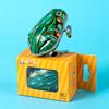 Klassische Nostalgische Blechfrosch Uhrwerk Hüpfspielzeug für Kinder