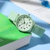 Candy Color Silicone Student Watch Compact Cartoon Round Dial Quartz Watch Ladies Waterproof Watch