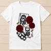 Queen King Hipsta Skull Gangster Poker Playing Card Funny Gift Tee T Shirt 8034
