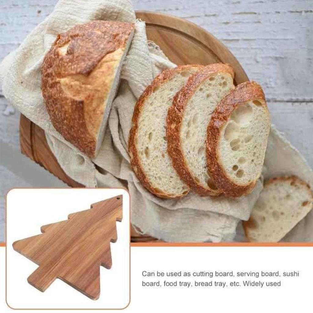 Christmas Tree Cutting Board Wooden Charcuterie Board Cheese Board Vegetable Platter Serving Tray Kitchen Christmas Decor