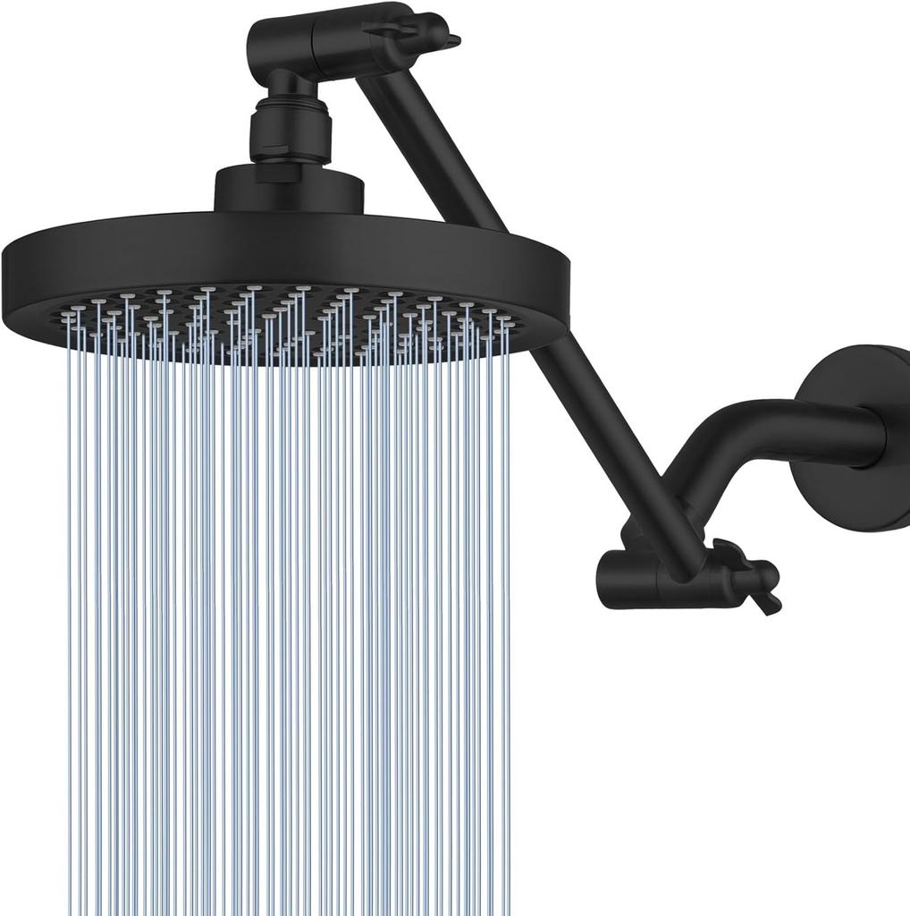 Hochdruck-Regenbrausekopf 11'' Verlängerungsarm Hoher Durchfluss Regendusche Luxuriöses Modernes Design Druckverstärkung Hotel