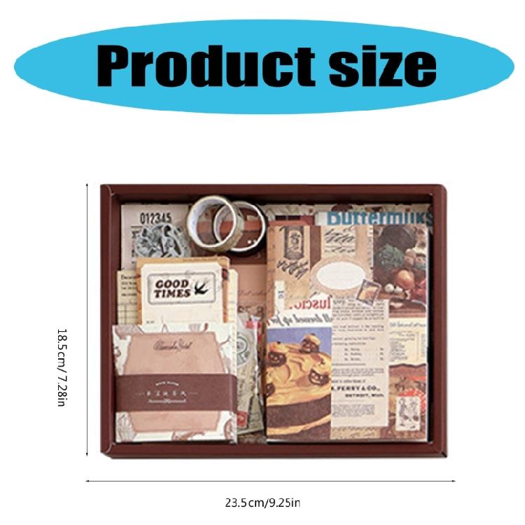 Scrapbooking Collage Junk Journal Decoration Gift Box Tape Sticker Journaling Kits Paper Frame Scrapbooking Supplies