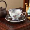 Ceramic Coffee Mug, Tea Cup with Saucer, 180ml Creative Cappuccino Cup, Latte Art Mug for Cafe