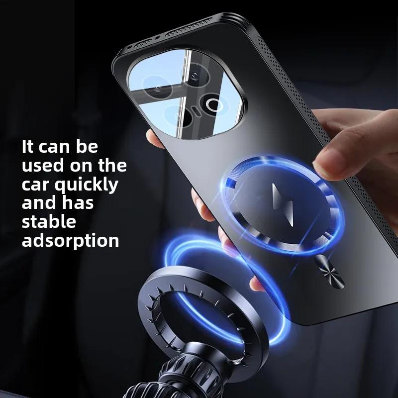 Magnetic Protective Cover for iQOO13, Full Lens Protection, Car Mount Holder for Vivo iQoo13Pro, New