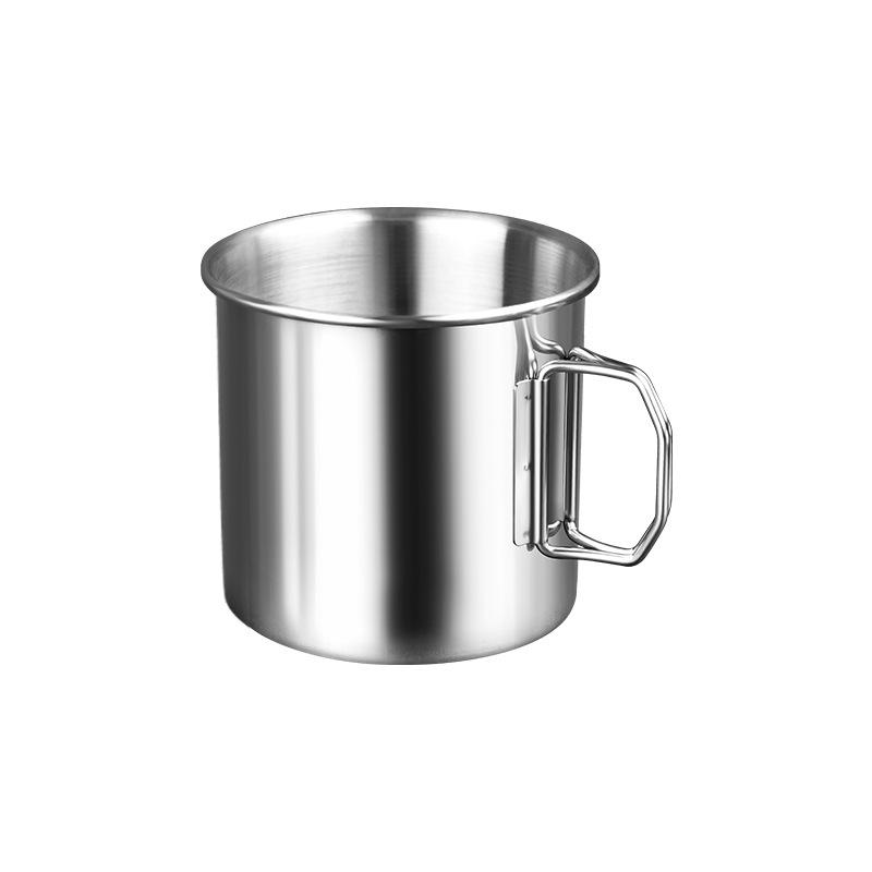 Stainless Steel Folding Water Cup Outdoor Camping Portable Cup