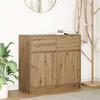 Sideboard with Drawer Artisan Oak Finish 80 x 34 x 76 cm Particleboard