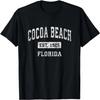 Cocoa Beach Florida FL Vintage Established Sports Design T-Shirt