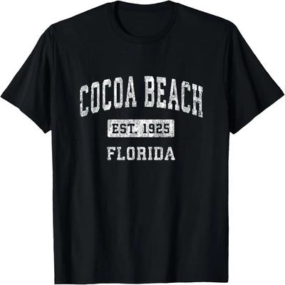 Cocoa Beach Florida FL Vintage Established Sports Design T-Shirt