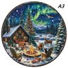 Schmuck Kätzchen Holzpuzzles Tier-Thema für Kinder und Erwachsene Xmas Gruselige Feiertage DIY Intelligentes Holzspielzeug