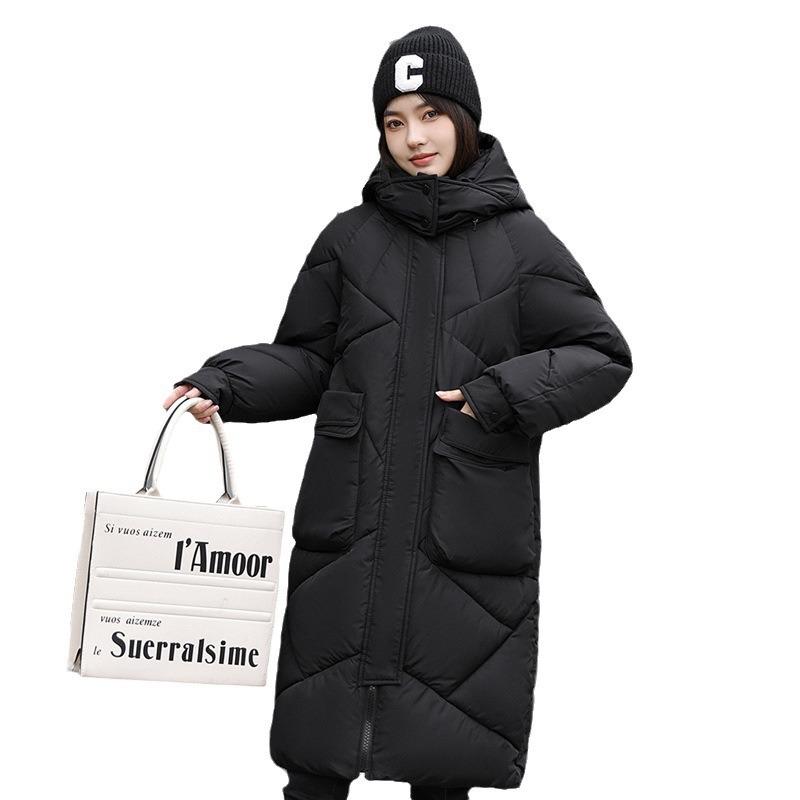 Winter cotton-padded women's new down cotton-padded women's knee-length thickened large-size jacket fashion cotton-padded jacket