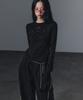 Geulouhaideu Cadit Line Elastic Waist Long Pants