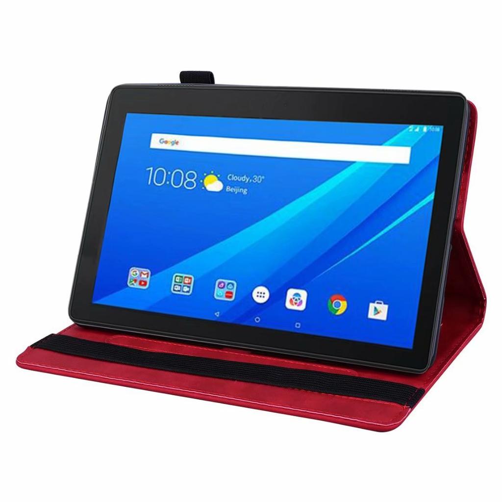 Suitable for Lenovo Tab 10.1-inch 2026 tablet, calf pattern embossed card holder, leather case M10 3rd generation