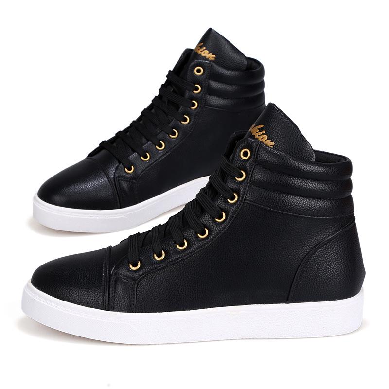 Men’s High-Top Casual Board Shoes – Large Size, Outdoor, Couple Style 35