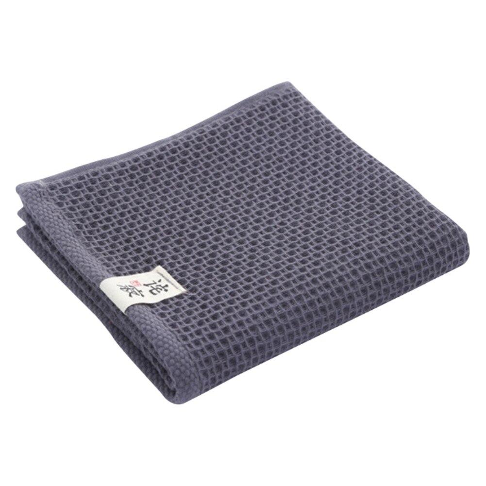 Baumwoll-Handtuch, weich, starke Wasseraufnahme, für Badezimmer, Sport, Waffelmuster