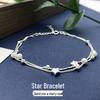 Brățară Stea Argint Sterling 925 Stil Coreean - Lux Ușor și Personalitate Simplă pentru Femei