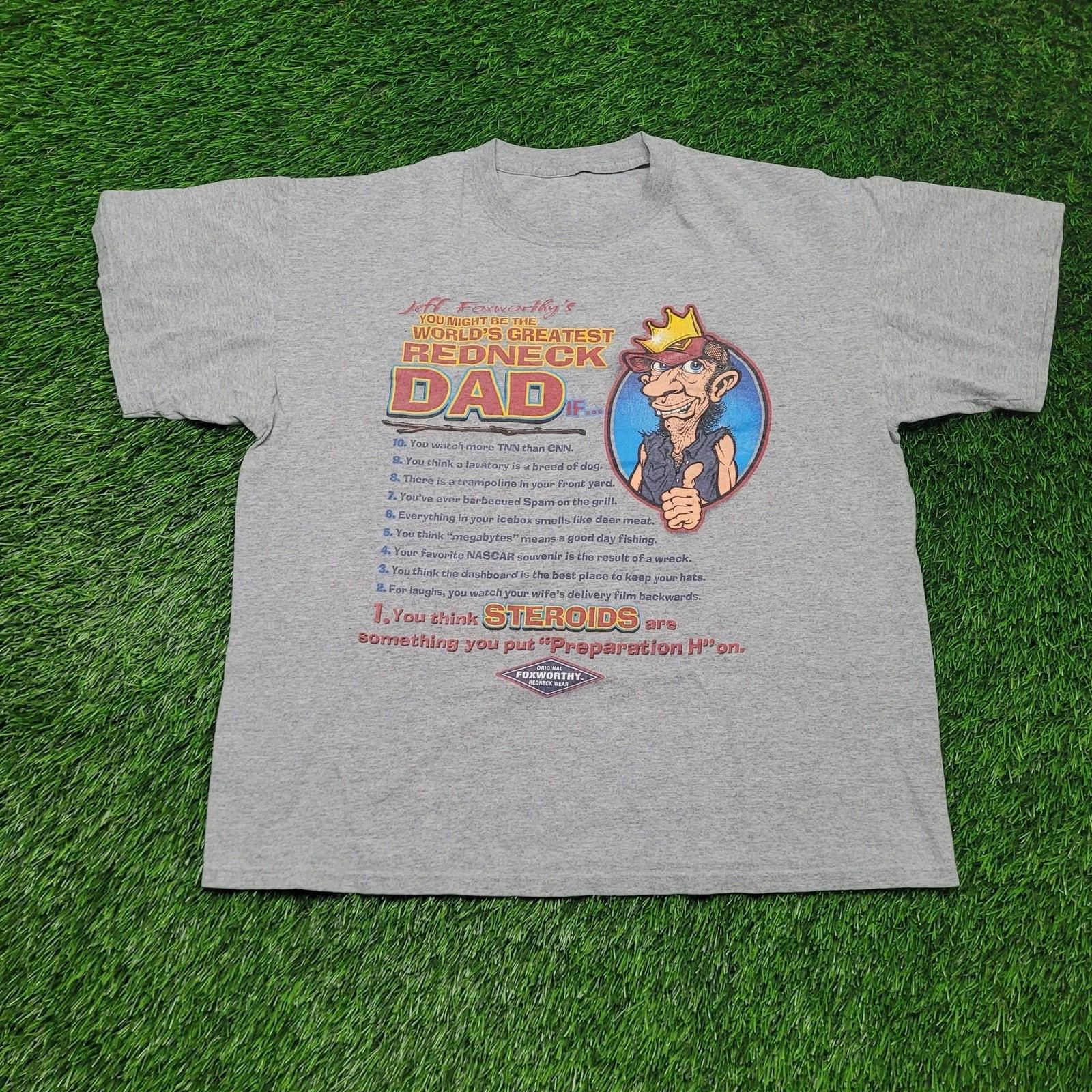 

VTG 90s Jeff Foxworthy T-Shirt Mens L Boxy Fit You Might Be A Redneck Tee 3XL
